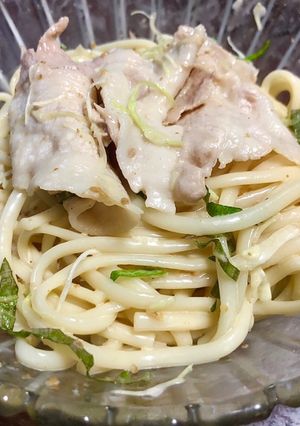 豚しゃぶサラダうどん〜セブンイレブン風〜-レシピのメイン写真