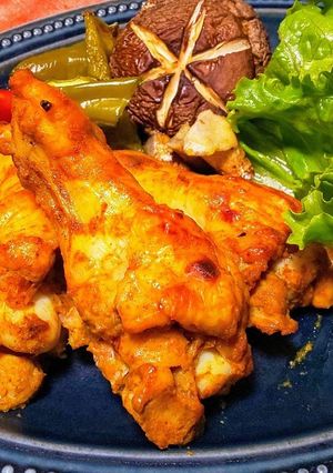 漬けて焼くだけ！手羽元タンドリーチキン！-レシピのメイン写真