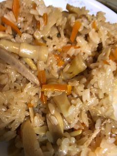 圧力鍋でタケノコご飯-レシピのメイン写真