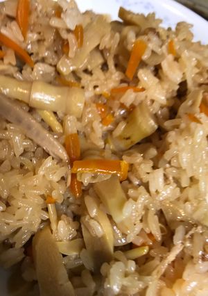 圧力鍋でタケノコご飯-レシピのメイン写真