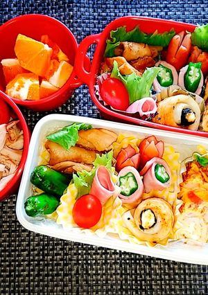 息子と娘のお弁当'20.7.6-レシピのメイン写真