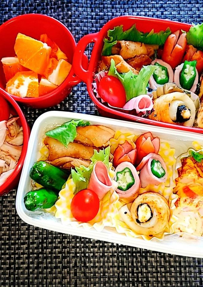 息子と娘のお弁当'20.7.6-レシピのメイン写真