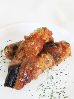豚肉のなすロール!味噌マヨソース!-レシピのメイン写真