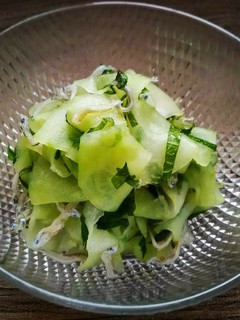 白瓜と青シソとちりめんじゃこの酢の物-レシピのメイン写真