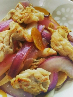 赤たまねぎと豚肉の塩胡椒炒め-レシピのメイン写真