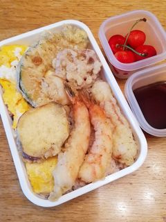 お弁当(7/6)天ぷら弁当-レシピのメイン写真