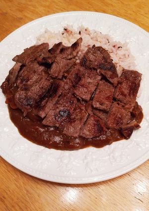 アレンジ ステーキ カレー-レシピのメイン写真