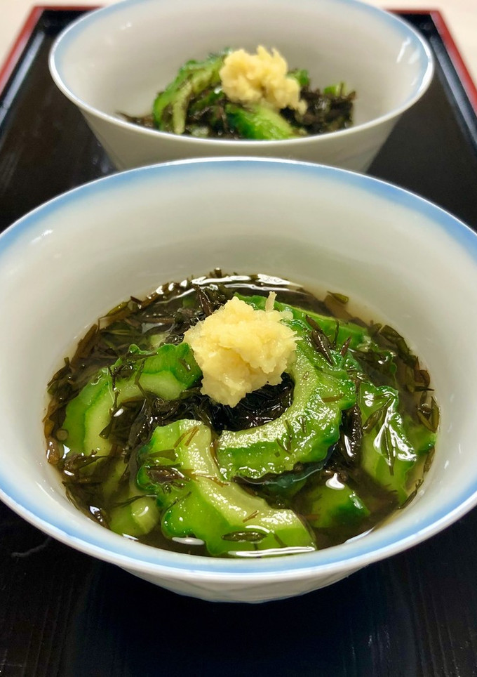 ゴーヤともずくの酢の物-レシピのメイン写真