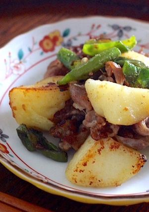麹生活☆じゃがいも と豚肉の醤油麹炒め-レシピのメイン写真