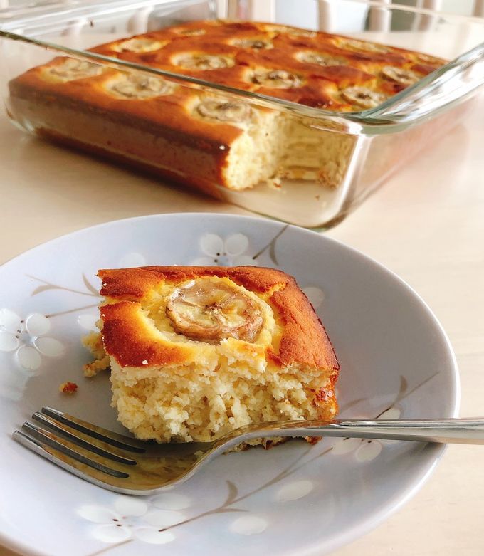 おからパウダーでバナナヨーグルトケーキ-レシピのメイン写真