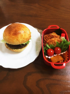 7/3お弁当 テリヤキハンバーガー-レシピのメイン写真