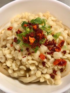 【ズボラ】時短 坦々風ぶっかけうどん-レシピのメイン写真