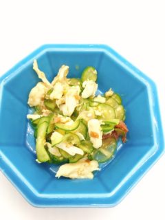 【病院】胡瓜とささみの梅あえ【給食】-レシピのメイン写真