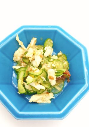 【病院】胡瓜とささみの梅あえ【給食】-レシピのメイン写真