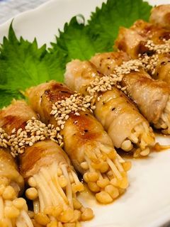 エノキの肉巻き♡甘酢タレ*-レシピのメイン写真