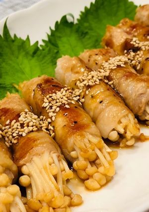 エノキの肉巻き♡甘酢タレ*-レシピのメイン写真