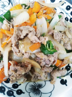 簡単!豚コマ肉でプルコギ♪-レシピのメイン写真