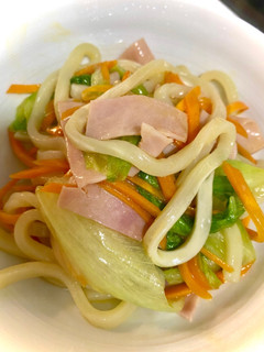 ハムとレタスのコク旨焼うどん-レシピのメイン写真