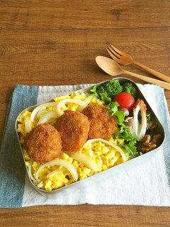 お弁当のごはんに”汁なし☆カツ丼”-レシピのメイン写真