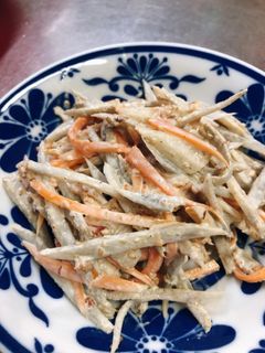 ゴボウの胡麻マヨサラダ-レシピのメイン写真