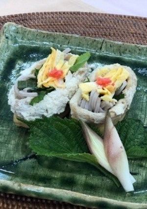 【やまなしの食】そばいなり-レシピのメイン写真