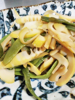 麺つゆ✾ささぎと筍の甘辛煮-レシピのメイン写真