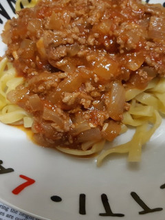 ミートソースパスタ-レシピのメイン写真