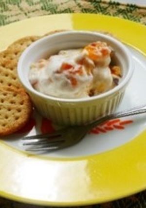 【やまなしの食】枯露柿のクリームチーズ風-レシピのメイン写真