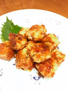 鶏つくねの梅しそ焼き-レシピのメイン写真