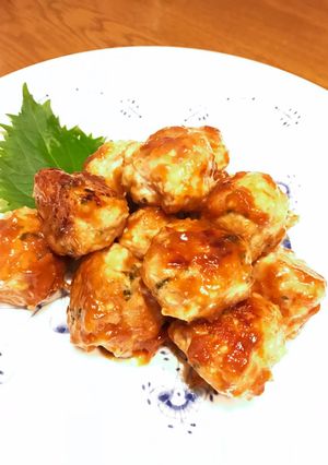 鶏つくねの梅しそ焼き-レシピのメイン写真