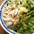オクラ・胸肉の具沢山ぶっかけ素麺♪