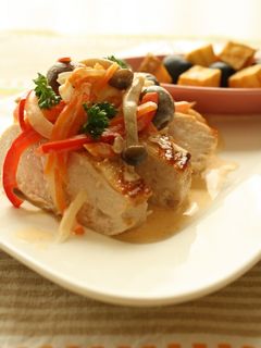 彩り野菜と♬クリーム☆グリル・チキン-レシピのメイン写真