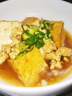 鳥挽き肉と厚揚げのピリ辛煮☆-レシピのメイン写真