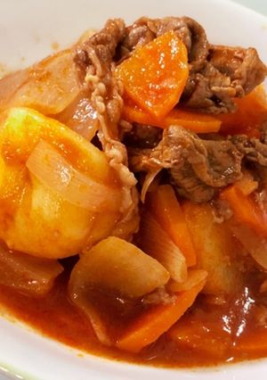 肉じゃが トマト味-レシピのメイン写真