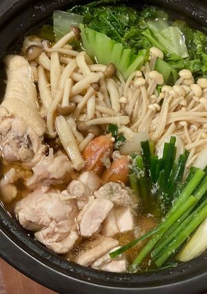 ほろほろ手羽元のヘルシー鶏ちゃんこ鍋-レシピのメイン写真