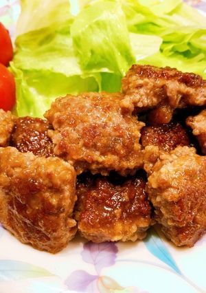 合い挽き肉のサイコロステーキ-レシピのメイン写真