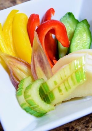 らっきょう酢で野菜たっぷりピクルス-レシピのメイン写真
