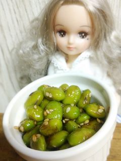 りかちゃん☆枝豆~白胡麻ごま油炒め~-レシピのメイン写真