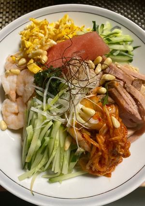 旨辛、簡単、そうめんで ビビン麺-レシピのメイン写真