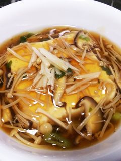 きのこの和風あんかけ豆腐-レシピのメイン写真