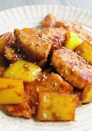 やわらか鶏むねガリバタ・オイチキン-レシピのメイン写真