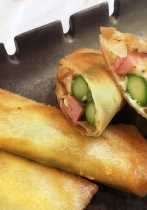 ★大人のアスパラベーコンチーズ春巻き-レシピのメイン写真