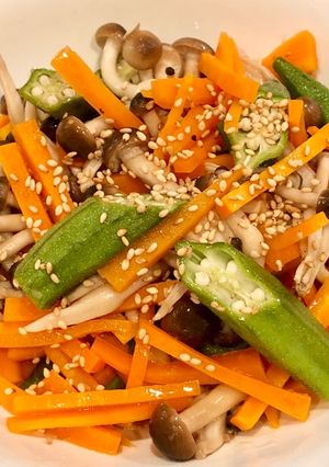 オクラとにんじんの和風ナムル-レシピのメイン写真