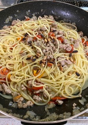 金華豚のトマトパスタ-レシピのメイン写真
