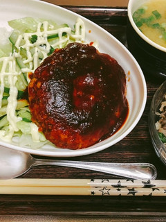 鯖缶デミハンバーグ丼-レシピのメイン写真