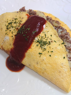 じゃがいもとひき肉のオムレツ-レシピのメイン写真