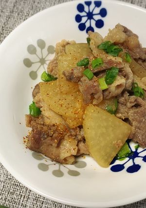塩麹でお肉柔らか豚肉大根の煮物♡-レシピのメイン写真