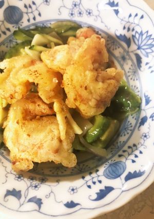 小海老天のせサラダ-レシピのメイン写真