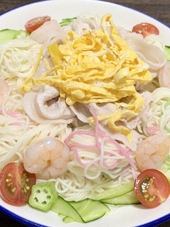 七夕に☆豚しゃぶそうめん-レシピのメイン写真