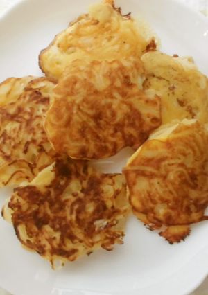 余ったお素麺の薄焼き♪-レシピのメイン写真